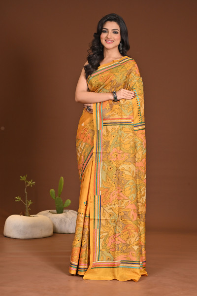 PURE SILK KANTHA SAREE