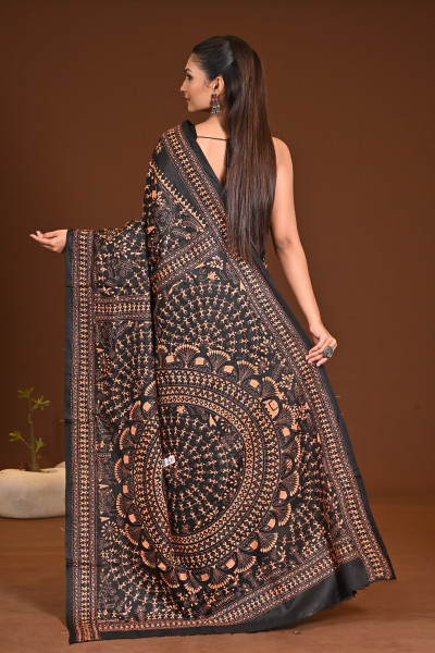 PURE SILK KANTHA SAREE