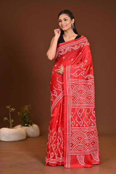 PURE SILK KANTHA SAREE
