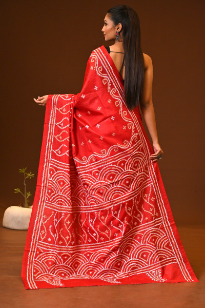 PURE SILK KANTHA SAREE