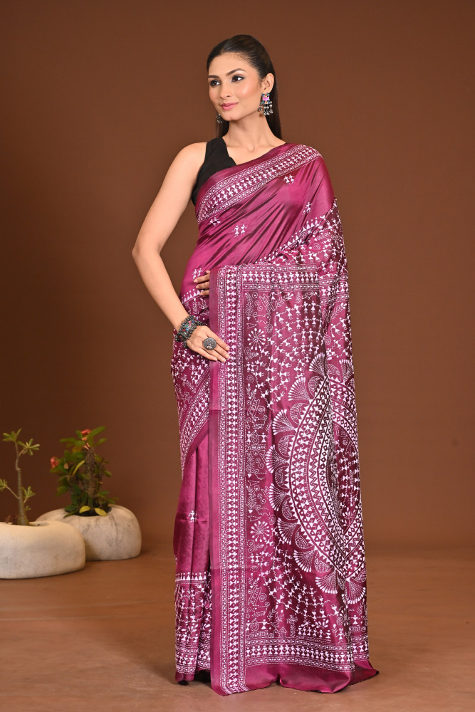 PURE SILK KANTHA SAREE