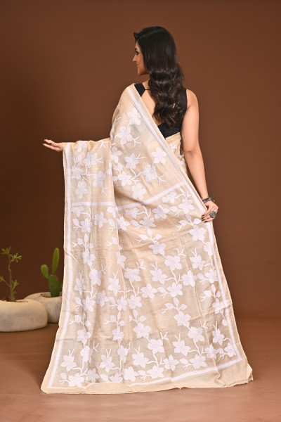 PURE SILK KANTHA SAREE