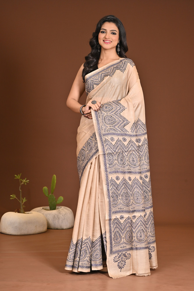 PURE SILK KANTHA SAREE