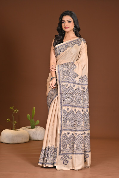PURE SILK KANTHA SAREE