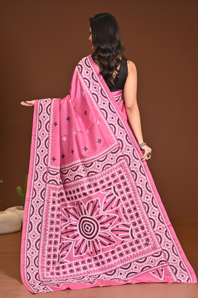 PURE SILK KANTHA SAREE