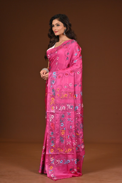 BELENDED SILK KANTHA SAREE