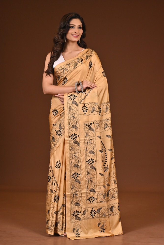 BELENDED SILK KANTHA SAREE