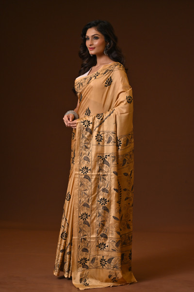 BELENDED SILK KANTHA SAREE
