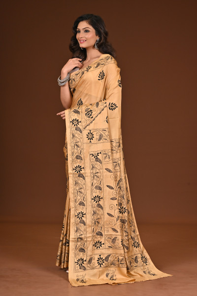 BELENDED SILK KANTHA SAREE