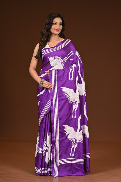 BELENDED SILK KANTHA SAREE