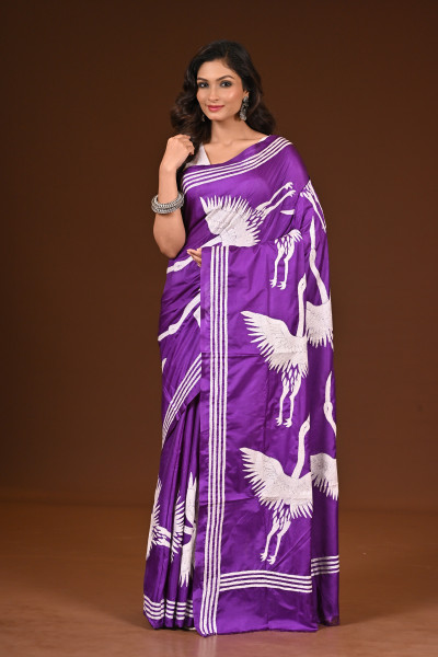 BELENDED SILK KANTHA SAREE