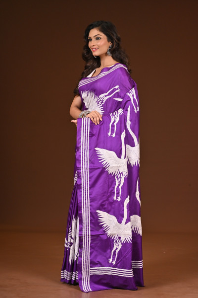 BELENDED SILK KANTHA SAREE