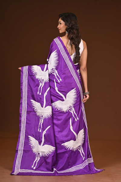 BELENDED SILK KANTHA SAREE