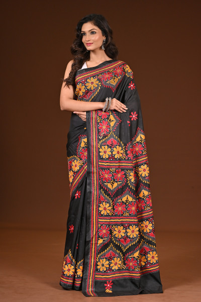 BELENDED SILK KANTHA SAREE