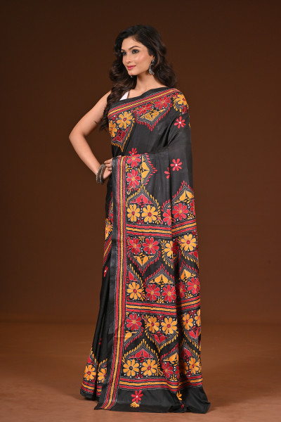 BELENDED SILK KANTHA SAREE