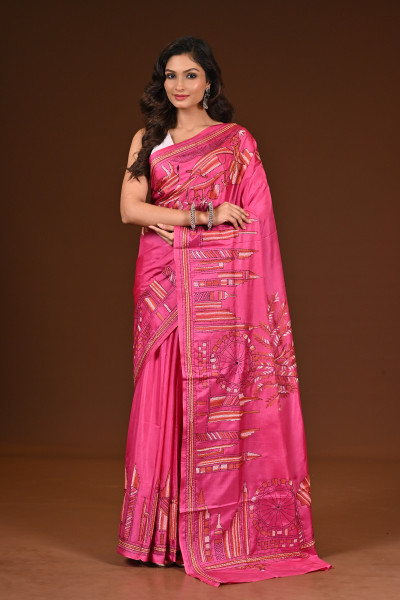 BELENDED SILK KANTHA SAREE