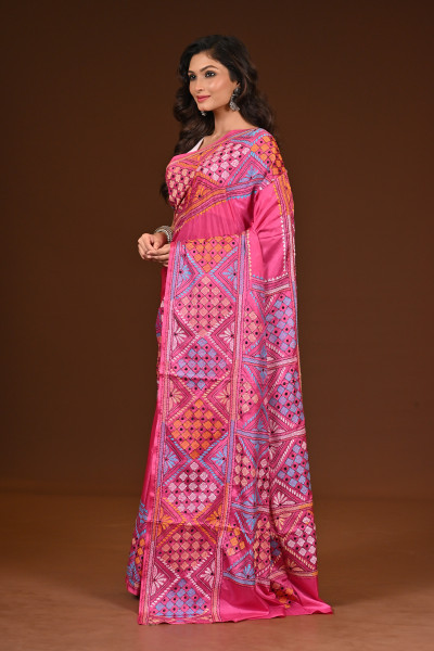 BELENDED SILK KANTHA SAREE