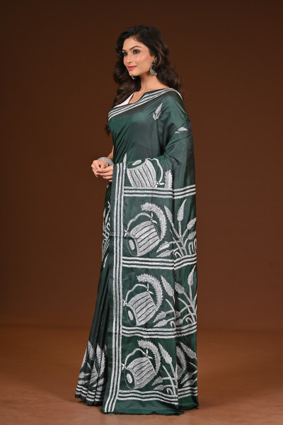 BELENDED SILK KANTHA SAREE
