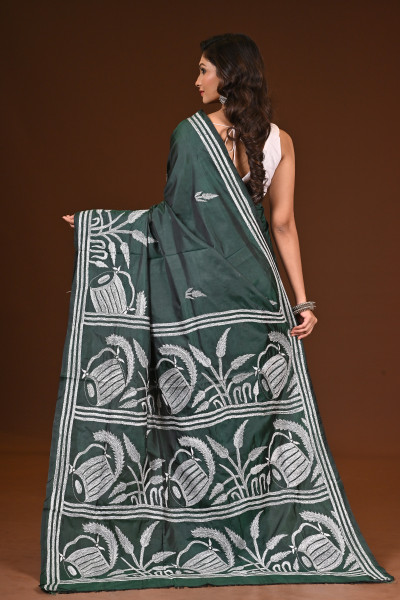 BELENDED SILK KANTHA SAREE