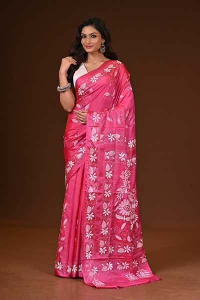 BELENDED SILK KANTHA SAREE