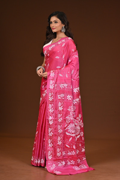 BELENDED SILK KANTHA SAREE