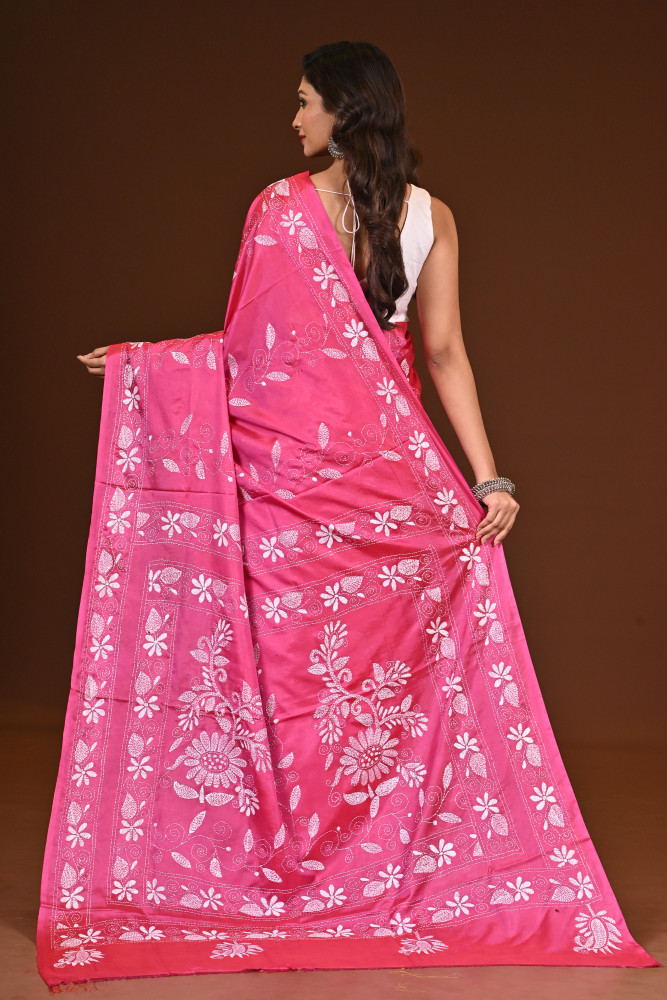 BELENDED SILK KANTHA SAREE