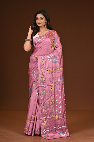 BELENDED SILK KANTHA SAREE