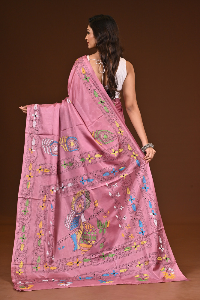 BELENDED SILK KANTHA SAREE