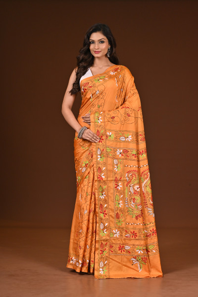 BELENDED SILK KANTHA SAREE