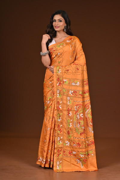 BELENDED SILK KANTHA SAREE