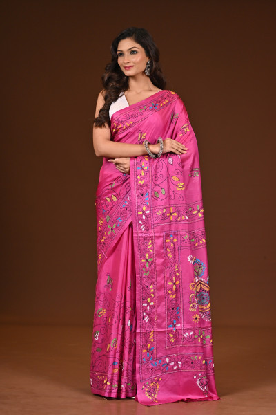 BELENDED SILK KANTHA SAREE