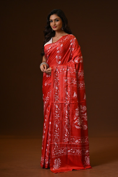 BELENDED SILK KANTHA SAREE