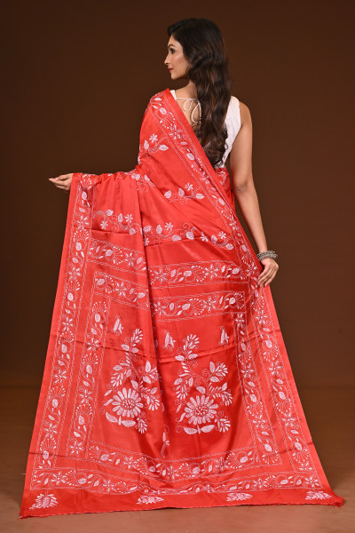 BELENDED SILK KANTHA SAREE