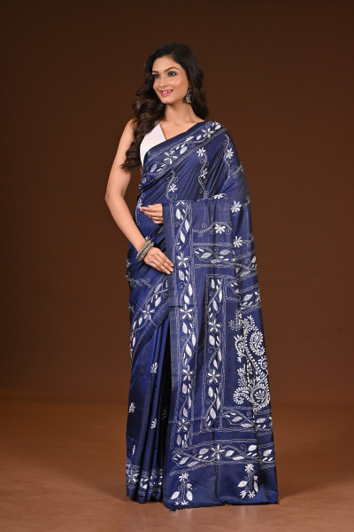 BELENDED SILK KANTHA SAREE