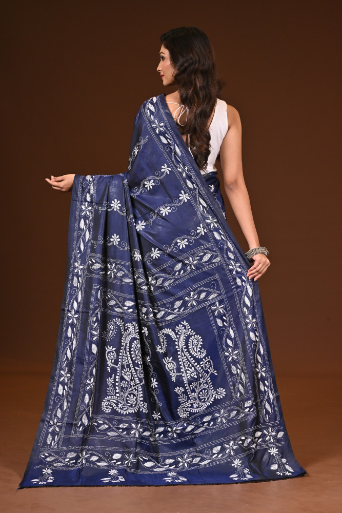 BELENDED SILK KANTHA SAREE