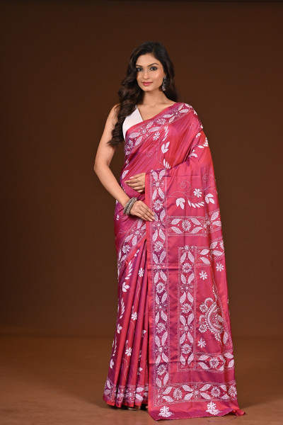 BELENDED SILK KANTHA SAREE