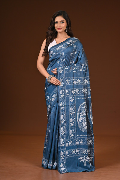 BELENDED SILK KANTHA SAREE