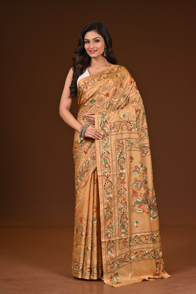 BELENDED SILK KANTHA SAREE