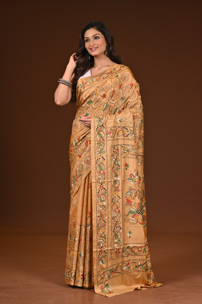 BELENDED SILK KANTHA SAREE