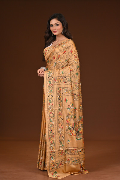 BELENDED SILK KANTHA SAREE