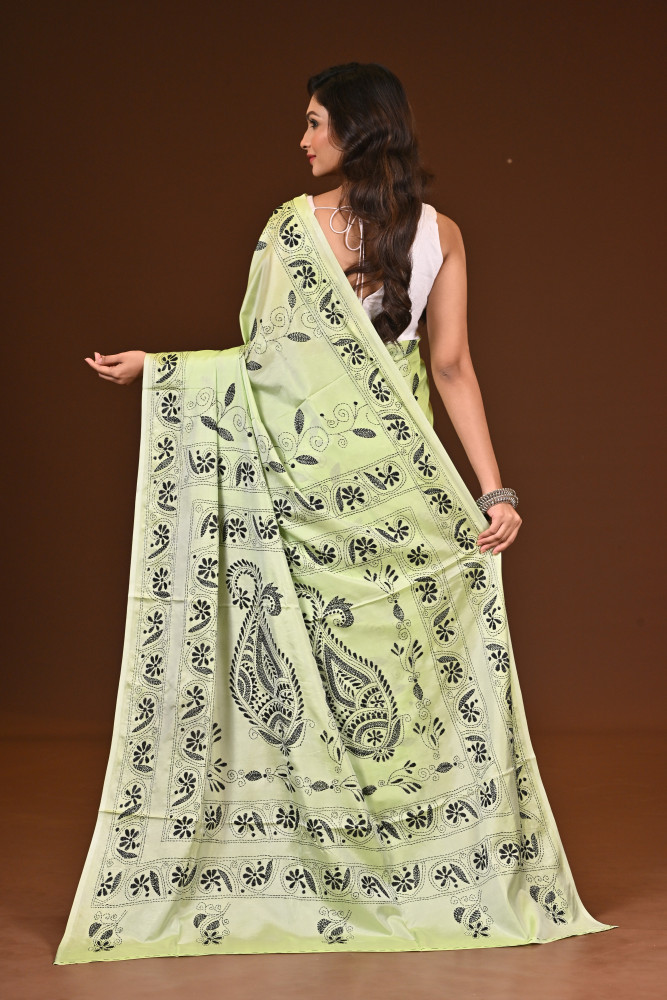 BELENDED SILK KANTHA SAREE
