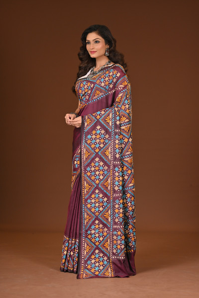 BELENDED SILK KANTHA SAREE