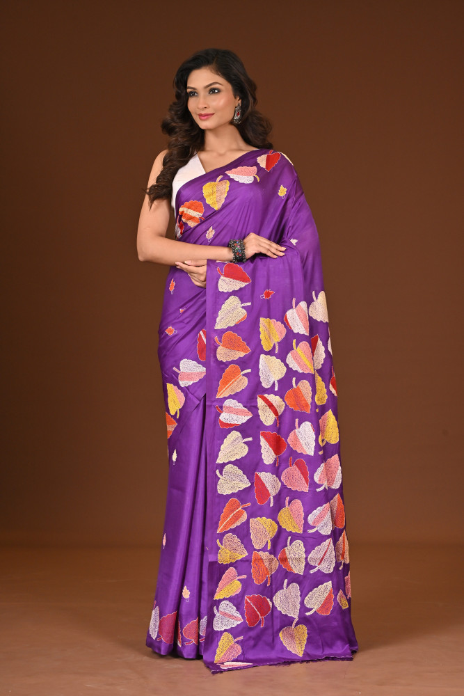BELENDED SILK KANTHA SAREE