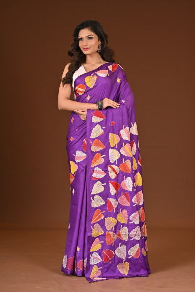 BELENDED SILK KANTHA SAREE