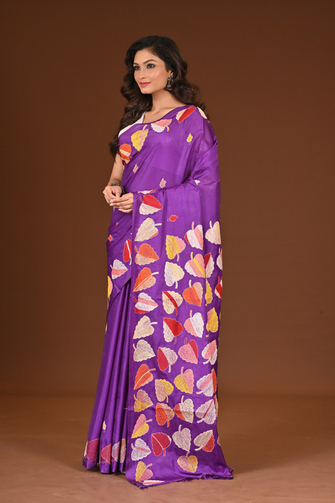 BELENDED SILK KANTHA SAREE