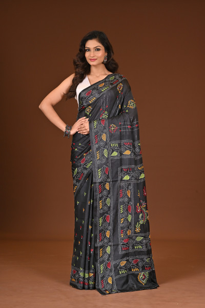 BELENDED SILK KANTHA SAREE