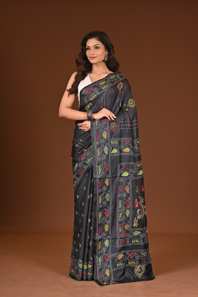BELENDED SILK KANTHA SAREE