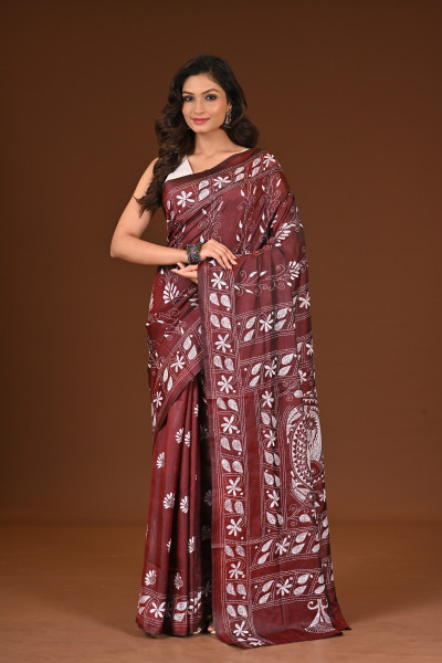 BELENDED SILK KANTHA SAREE