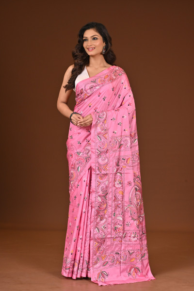 BELENDED SILK KANTHA SAREE