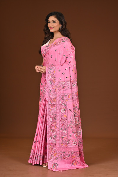 BELENDED SILK KANTHA SAREE